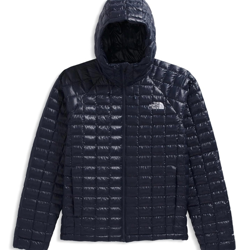 The North Face Men's Thermoball Hooded Dark Blue Puffer Jacket - Picture 5 of 5
